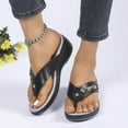 thumbnail image 1 of Up to 65% Off Womens Sandals Women's Spring And Summer New Large Size Wedge Slippers Beach Metal Buckle Wedge Sandals Fashion Casual Beach Sandals, 1 of 7