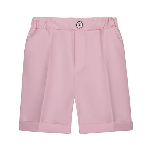 Up to 65% off 2023 New Toddler Kids Big Boy Fashion Cute Solid Color Lattice Casual School Uniform Suit Shorts