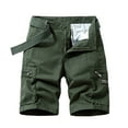 thumbnail image 1 of Up to 65% off Big And Tall Swim Trunks for Men Ndbuld Men's Plus Size Cargo Shorts Multi-Pockets Relaxed Summer Beach Shorts Pants Army Green XL, 1 of 3