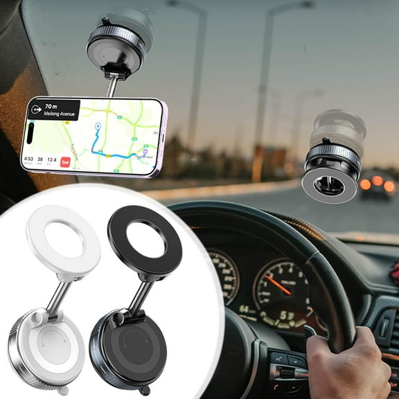 Up to 65% off! Cell Phone Mount Vacuum Rotating Magnetic Car Phone Holders Lazy Person Foldable Car Navigation Multi Scene Holders