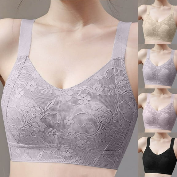 Up to 65% off!Fashion Bras for Women Plu Size Full Coverage Comfortable Without Steel Rings Small Chest Gathered And Auxiliary Breast Bra