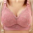 thumbnail image 1 of Fashion Bras for Women Plu Size Full Coverage Embroidered Glossy Comfortable Breathable Bra Underwear No Rims, 1 of 9