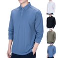 thumbnail image 1 of Up to 65% off!Fashion Oversize Long Sleeve Shirts for Mens Lapel Button Striped Loose Casual d Shirt, 1 of 9