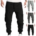 thumbnail image 1 of Up to 65% off!Fashion Plus Size Casual Pants for mens loose fit Print Casual Elastic Waist With Pocket Trousers Sport Pants, 1 of 6