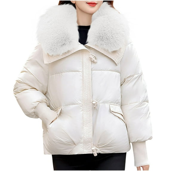 Fashion Winter Warm Coats for Womens Hooded Plus Size Long Sleeve Hoodless Solid Color Zipper Pocket Top Casual Coat