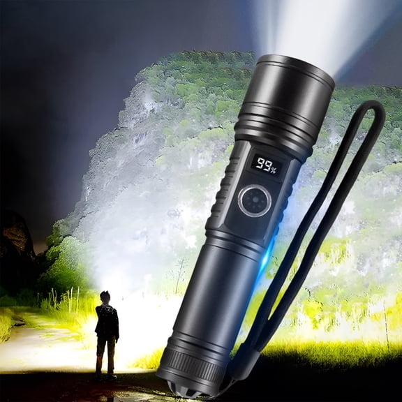 Up to 65% off Handheld Flashlights LED Mini Rechargeable Flashlight Portable Battery Replaceable USB Rechargeable Outdoor Flashlight