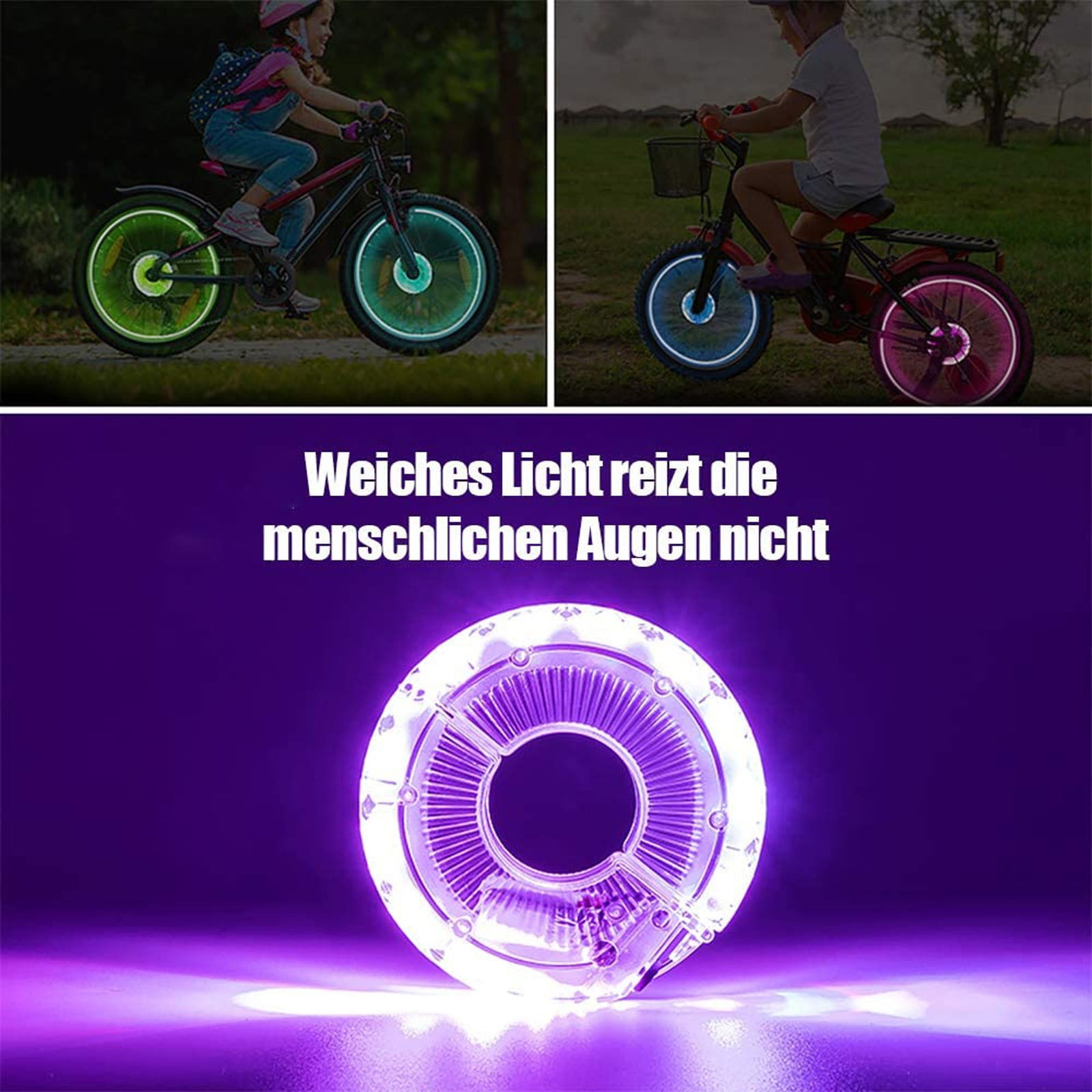IFRENCHIE LED Bicycle Spoke Wheel Bright Night Riding Accessory Light for 1 Wheel Color Changing Walmart