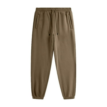 Up to 65% off!New Plus Size Sports Sweatpants for Mens Fashion Solid Color Casual Ankle Drawstring Pants Full Length Pants