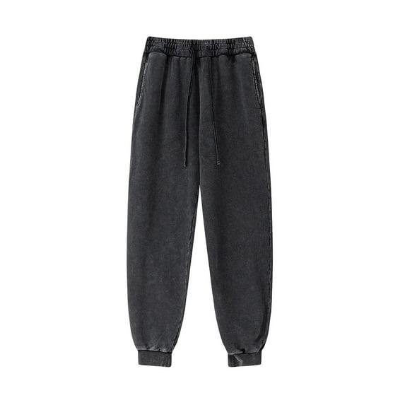 Up to 65% off!New Plus Size Sports Sweatpants for Mens Fashion Solid Color Casual Straight Leg Pants Full Length Pants