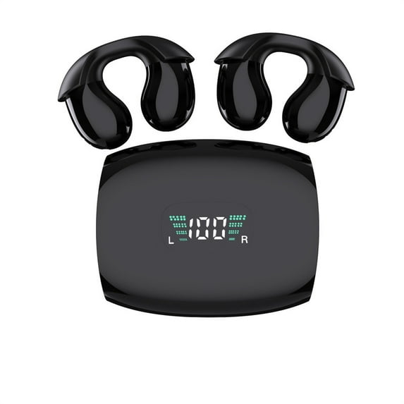 Up to 65% off! New Wireless EarBuds Bone Conduction Bluetooth Earphones Wireless Motion Ear Clamp Hanging Ear Noise-cancelling Earphones