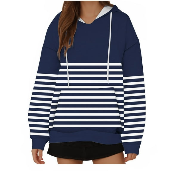 Oversize Hoodies for Women Pullover Fashion Loose Fitting Solid Color Long Sleeved Hoodie Sports Top