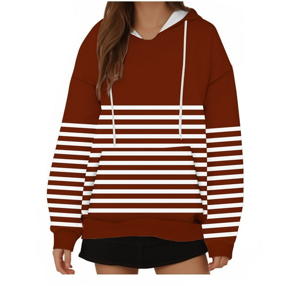 Oversize Hoodies for Women Pullover Fashion Loose Fitting Solid Color Long Sleeved Hoodie Sports Top
