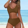 thumbnail image 1 of Up to 65% off Plus Size Bathing Suit for Women Fashion Women's Sleeveless Solid Swimsuit Push-Up Padded Swimwear Swimsuit Beachwear on Clearance, 1 of 6