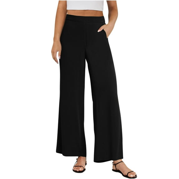 Up to 65% off! Plus Size Sweatpants for Womens High Waist Casual Casual Elastic-waist Pants Loose Casual Pants