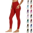 thumbnail image 1 of Yoga Pants for Women High Waist Plus Size Workout Out Pocket Leggings Fitness Sports Running Yoga Fashion Athletic Pants, 1 of 9