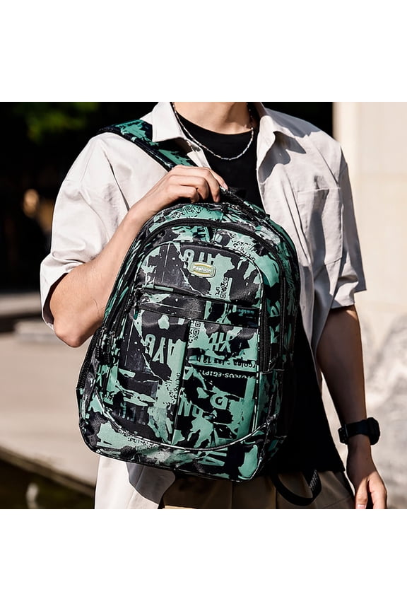 Up to 65% off! School Backpack Large Capacity Lightweight Backpack For School 2025 New Camouflage Backpack