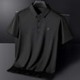 thumbnail image 1 of Up to 65% off Shirt Men, Xunlbb Mens Fashion Casual Solid Pullover Round Neck Buttons Short Shirts, 1 of 4