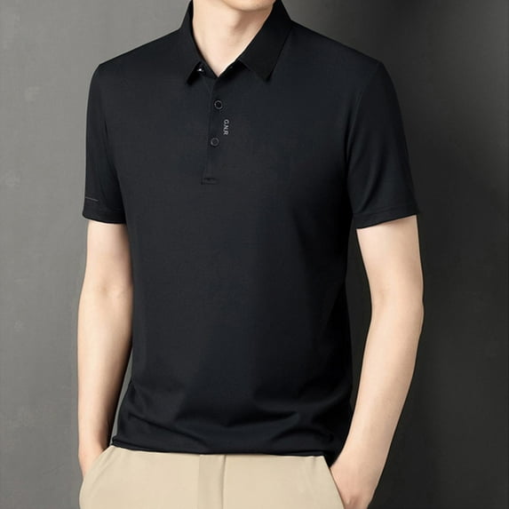 Up to 65% off Shirt Men, Xunlbb Mens Fashion Casual Solid Pullover Round Neck Buttons Short Shirts