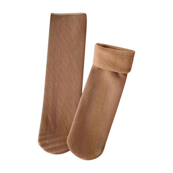 Up to 65% off!Socks for Women Comfortable And Breathable Solid Color Thickened Warm Mid Length Socks