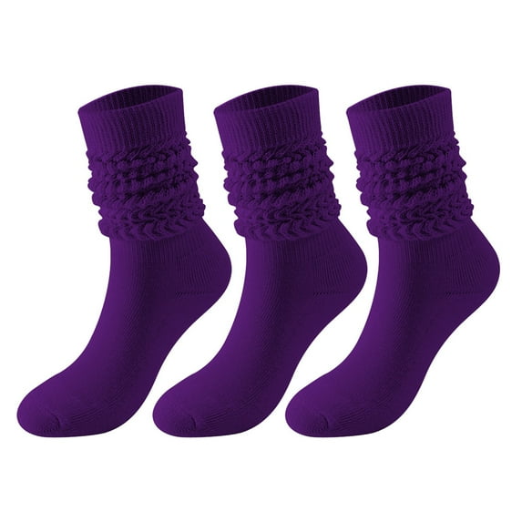Up to 65% off!Socks for Women Stockings Winter Solid Color Warm Bubble Socks Extra Long Tight Knitted Pile Socks