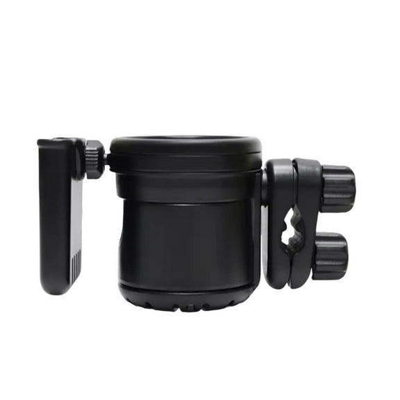 Stroller Cup Holder with Phone & Bottle Bracket, Universal 3-in-1 Organizer for Parents, Lightweight Durable Caddy for Drinks