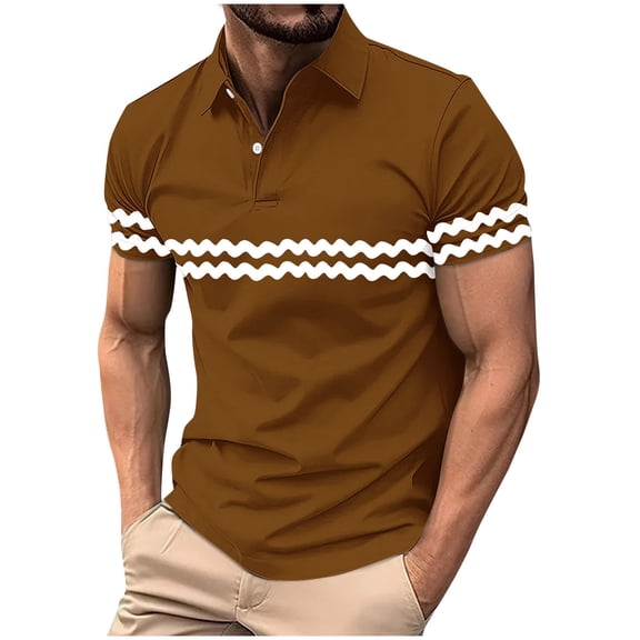 Summer Fashion Oversize Shirts for Mens 2025 Pullover Button Printing Lapel Short Sleeve Turndown Collar Blouse Shirt