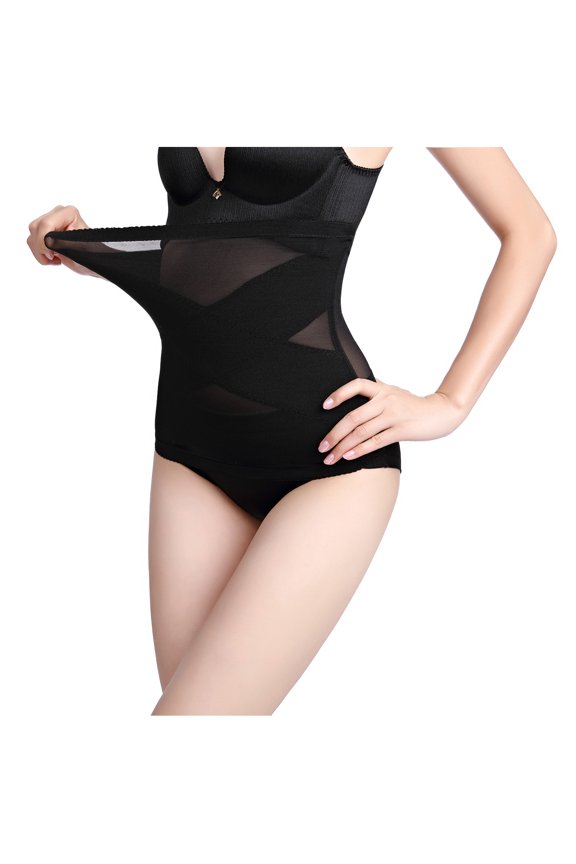 Waist Trainer for Women Breathable Mesh Cross Girdle Body Shaper Tummy Control Shapewear Waist Shaping Underbust Corset