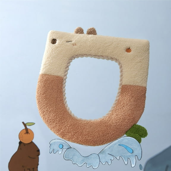 Up to 65% off Toilet Seat Rounds, Toilet Seat With Winter Velvet And Thickened Toilet Seat Household Toilet Seat Cushion