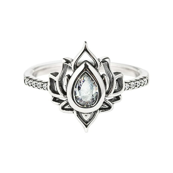 Up to 65% off! Unisex Stainless Steel Crystal Ring For Men And Women Fashion Couple Ring Last-Minute Gift Rings,