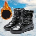 thumbnail image 1 of Up to 65% off!Winter Warm Snow Boots for Women Fashion Plus Size Antiskid Velvet Warm Snow Down Booties, 1 of 9