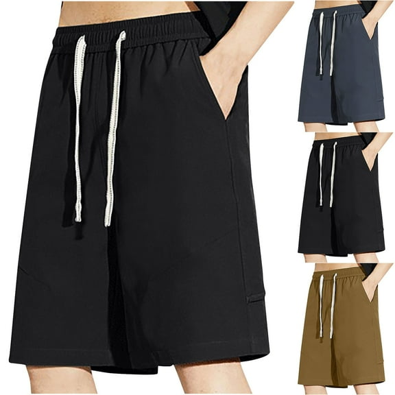 Up to 65% off Xunlbb Men's Big & Tall Cargo Shorts Men's Casual Daily Outdoor Beach Lightweight And Breathable Work Shorts Gift for Him, M-8XL