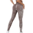 thumbnail image 1 of Up to 65% off!Yoga Gym Pants for Women Plus Size Fashion Seamless Hip Lift Fitness Running High-waisted Yoga Pants, 1 of 3