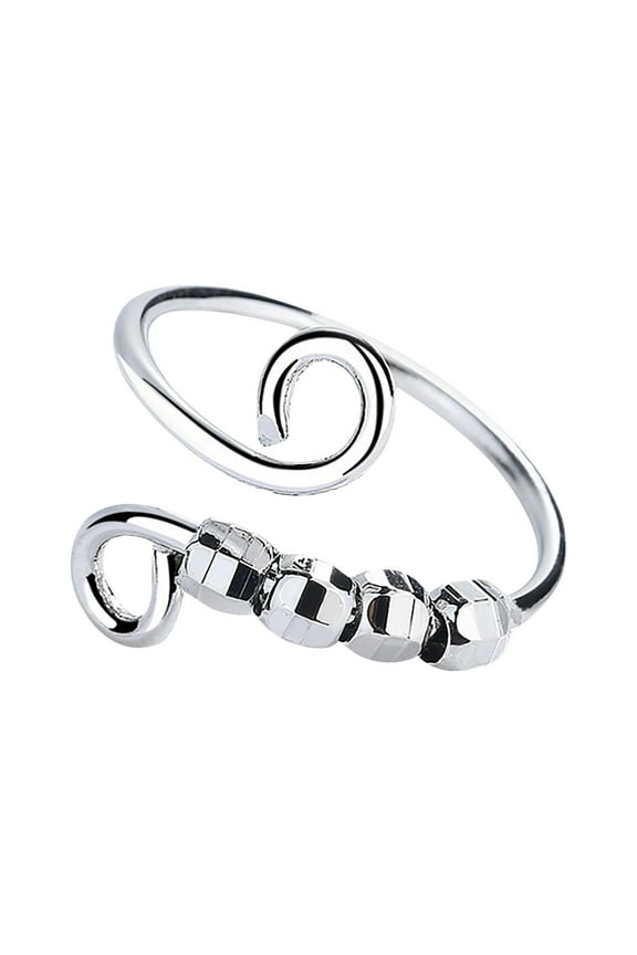 Up to 65% off amlbb Anxiety Fidget Ring Women Spinning Rings with Beads Stress Relief Spinning Ring Rings for Women
