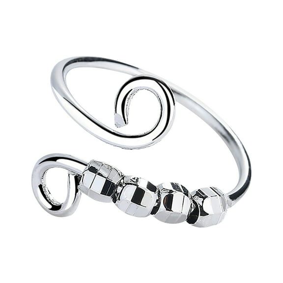 Up to 65% off amlbb Anxiety Fidget Ring Women Spinning Rings with Beads Stress Relief Spinning Ring Rings for Women
