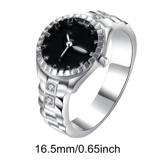 Up to 65% off amlbb Women Rings Vintage Ring Watch Fashion Women Mens Steel Unisex Jewelry Ring Watch Gift Jewelry Gift on Clearance