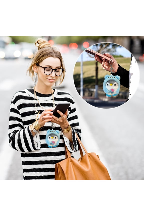 Soft Penguin Plush Pendant Toy, Cute Stuffed Animal Bag Charm for Women Kids, Lovely Home Decor Gift Birthday Christmas