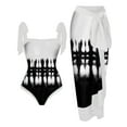 thumbnail image 1 of Up to 65% off!pstuiky Women's Swimsuit One-piece Swimsuit Bikini Lace Up Swimsuit Long Skirt Chiffon Two-piece Set, 1 of 4