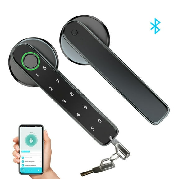 Up to 70% off! Anckoeil Small Appliances Smart Fingerprint Door Lock Wooden Door Keyboard Keyless Fingerprint Lock Handle