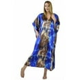 thumbnail image 1 of Up2date Fashion Satin Caftan in Midnight Floral Breeze Print, One Size, Style Caf-27, 1 of 3