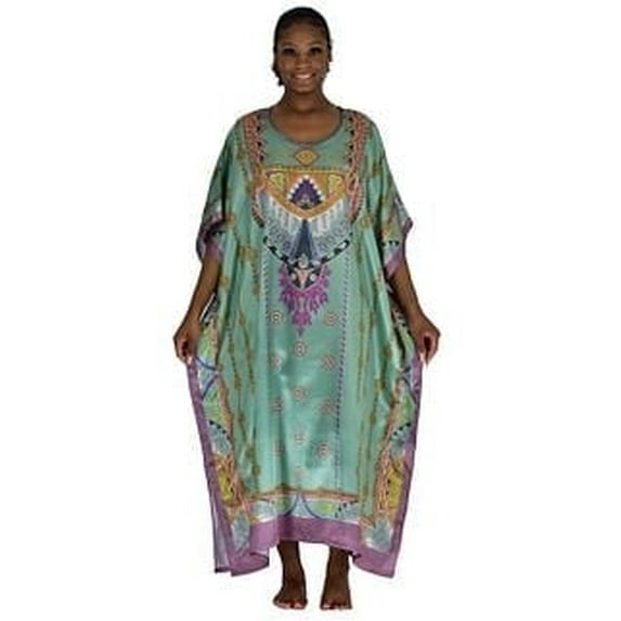 Up2date Fashion Satin Caftans Collection in Many Unique Digital Prints Choices, Style Caf-DGP12