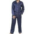 thumbnail image 1 of Up2date Fashion's Men's Satin Full-Sleeve Pajama Set, 1 of 1