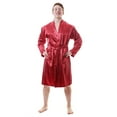 thumbnail image 1 of Up2date Fashion's Men's Satin Robe, 1 of 2