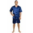 thumbnail image 1 of Up2date Fashion Men Satin Silk Pajamas Sets Short Sleeve Sleepwear Button-Down PJs Sets Two-Pieces Loungewear with Pockets, 1 of 7