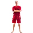 thumbnail image 1 of Up2date Fashion's Men's Woven Short-Sleeve Pajama Set with Shorts, 1 of 2