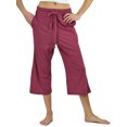 thumbnail image 1 of Up2date Fashion's Women's 100% Cotton Knit Cropped Lounge / Sleep / Pajama Pants, 1 of 2