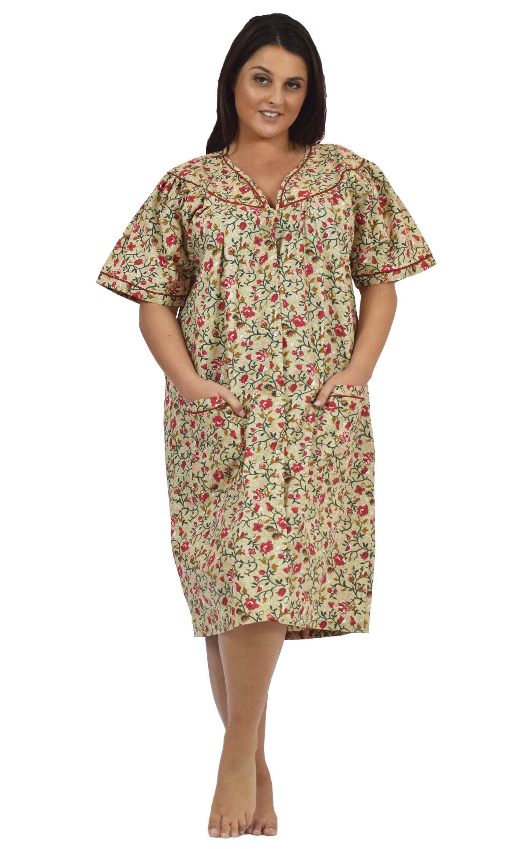 Up2date Fashion's Women's 100 Cotton Nightgown / House Dress