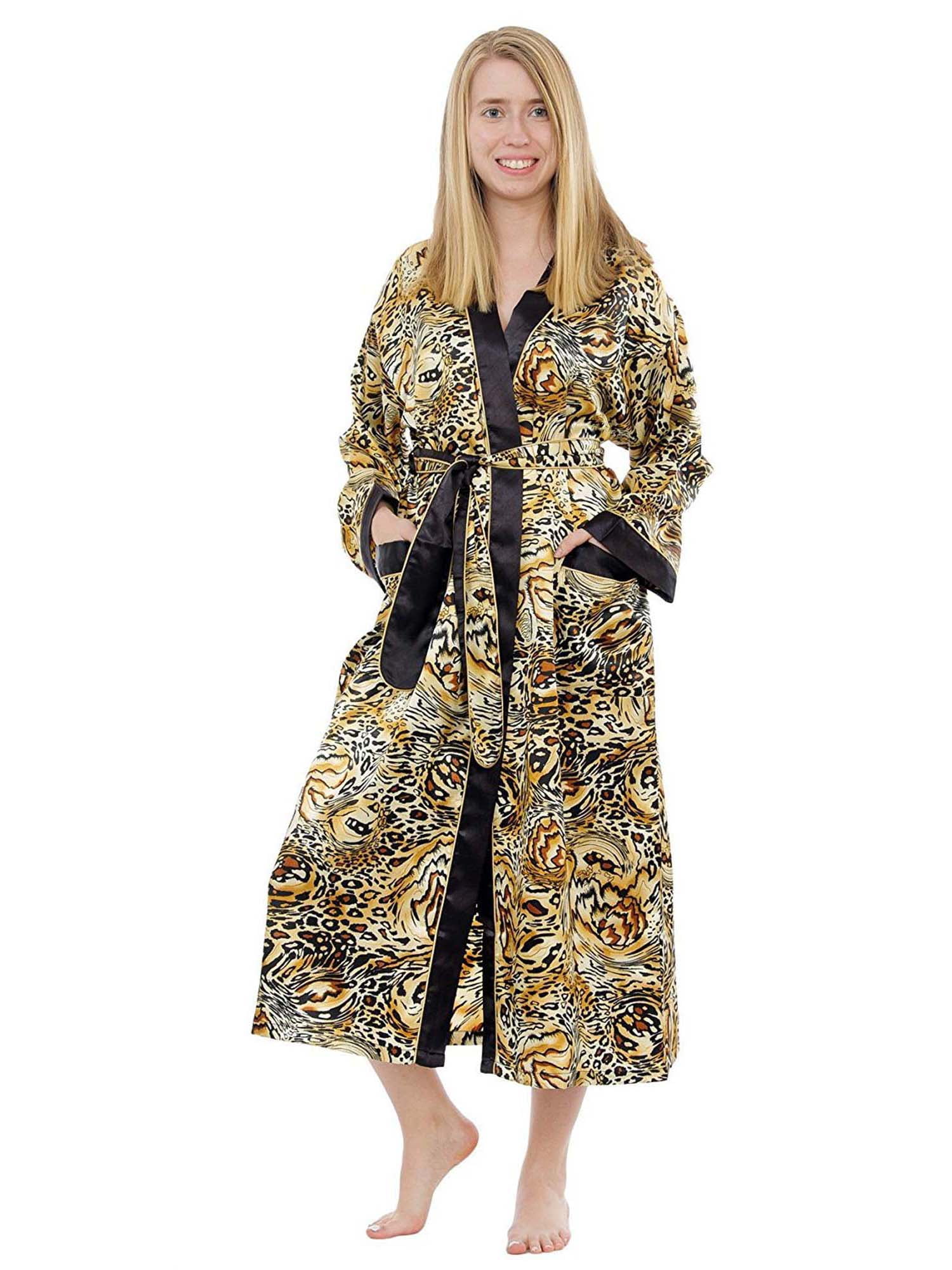 Duck Mallard Pattern Print Women Long Robe main image 0