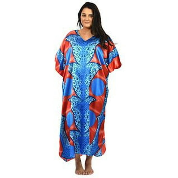 Up2date Fashion's Women's Caftan / Kaftan, Aquarious Cocktail Animal Print, Caf-23ART