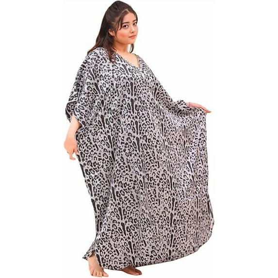 Up2date Fashion's Women's Caftan / Kaftan, Classic Animal Print, Style Caf-65C2
