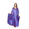 thumbnail image 1 of Up2date Fashion's Women's Caftan / Kaftan, Deep Sea Lilies Print, 1 of 2